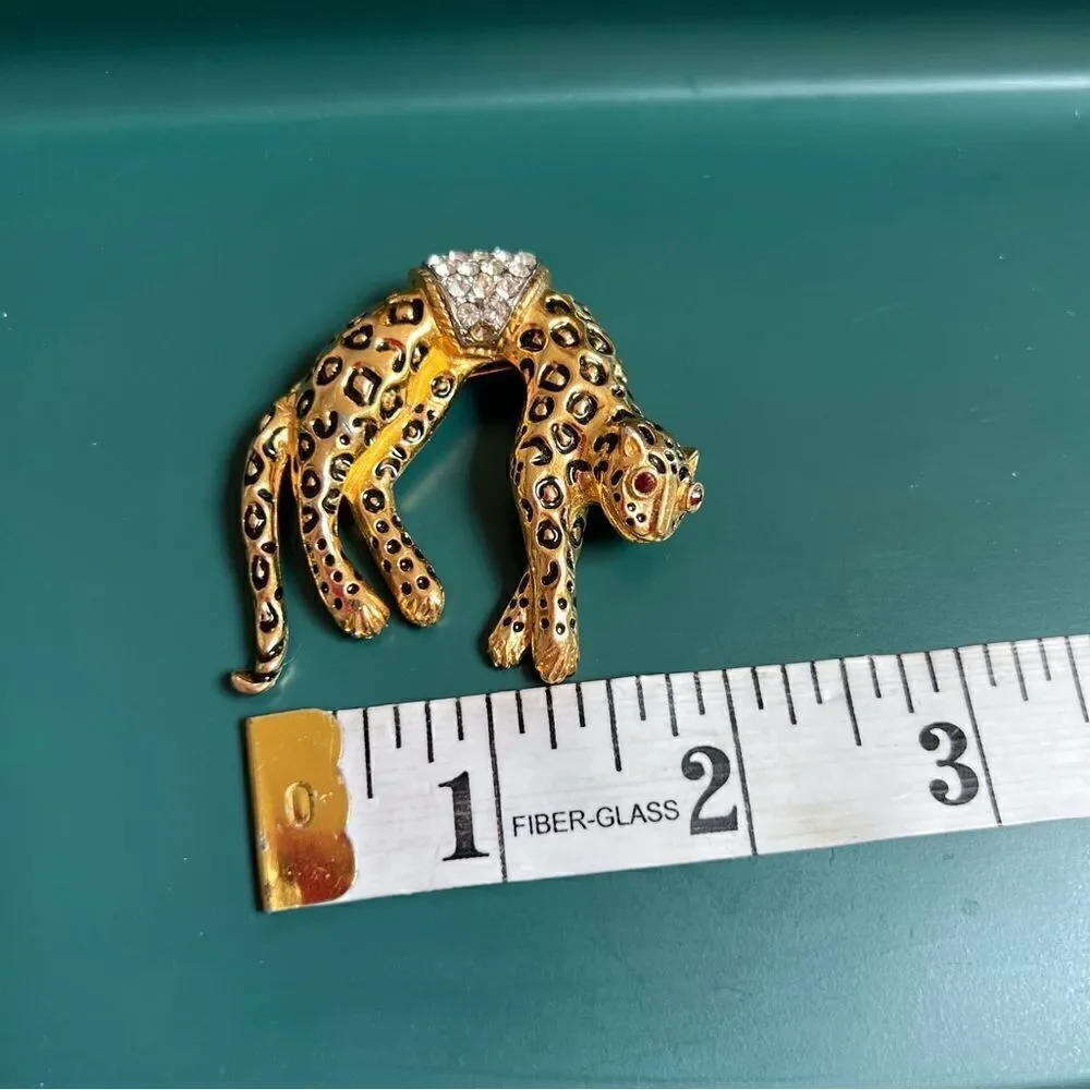 Quirky Vintage 3 Piece Gold Toned Jungle Safari Animal Brooch Pin Lot